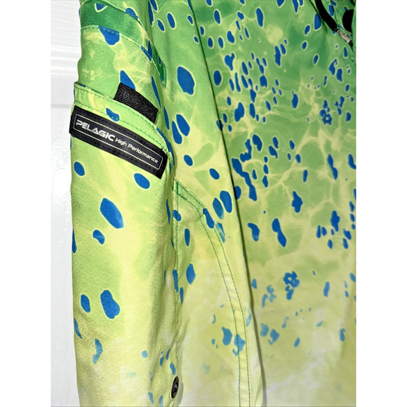 Pelagic Board Shorts Size 40 Mahi Print Sharkskin High Performance Fishing Beach - Picture 4 of 14